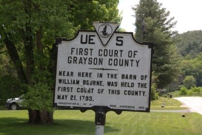 First Court of Grayson County Marker image. Click for full size.