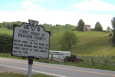 First Court of Grayson County Marker image. Click for full size.