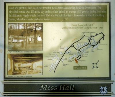 Mess Hall Marker image. Click for full size.