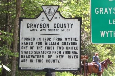 Grayson County Face of Marker. Click for full size. Grayson County Face of Marker image. Click for full size.