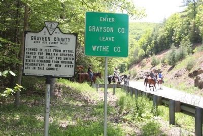 Wythe County / Grayson County Marker. Click for full size. Wythe County / Grayson County Marker image. Click for full size.