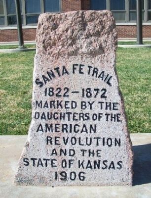 Santa Fe Trail Marker. Click for full size. Santa Fe Trail Marker image. Click for full size.