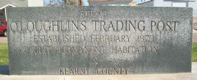 Site of O'Loughlin's Trading Post Marker image. Click for full size.