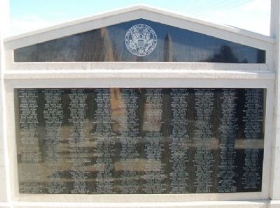 Veterans Memorial US Army Honor Roll. Click for full size. Veterans Memorial US Army Honor Roll image. Click for full size.