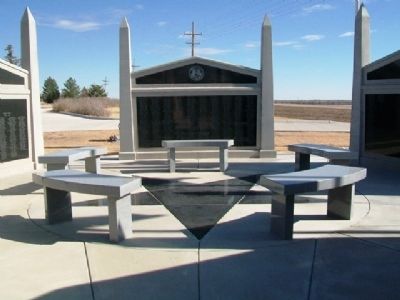 Veterans Memorial Reflection Area. Click for full size. Veterans Memorial Reflection Area image. Click for full size.