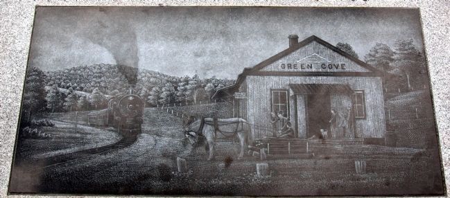 Close-Up of Image Reproduced on the Stone Monument. Click for full size. Close-Up of Image Reproduced on the Stone Monument image. Click for full size.