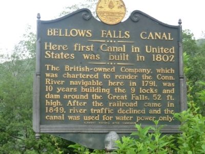 Bellows Falls Canal Marker image. Click for full size.