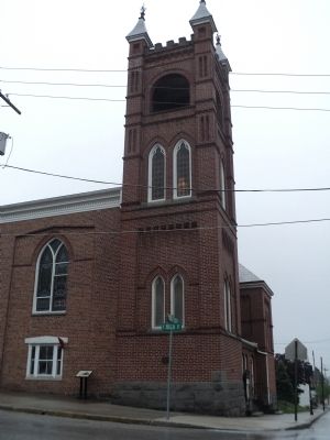 Marker at the Trinity United Church of Christ. Click for full size. Marker at the Trinity United Church of Christ image. Click for full size.