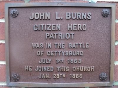 John L. Burns Marker image. Click for full size.