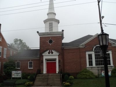 Marker at the Gettysburg United Methodist Church image. Click for full size.