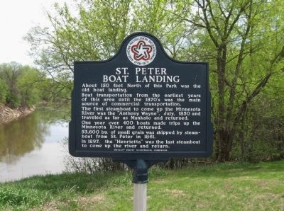 St. Peter Boat Landing Marker image. Click for full size.
