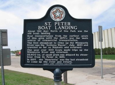 St. Peter Boat Landing Marker image. Click for full size.