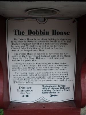 The Dobbin House Marker. Click for full size. The Dobbin House Marker image. Click for full size.