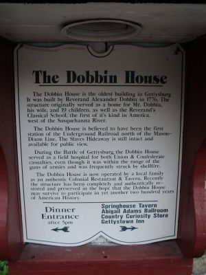The Dobbin House Marker image. Click for full size.