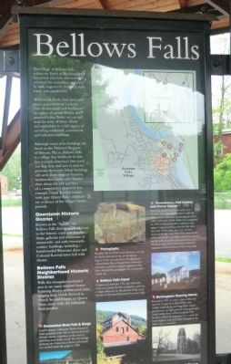 Bellows Falls Marker. Click for full size. Bellows Falls Marker image. Click for full size.