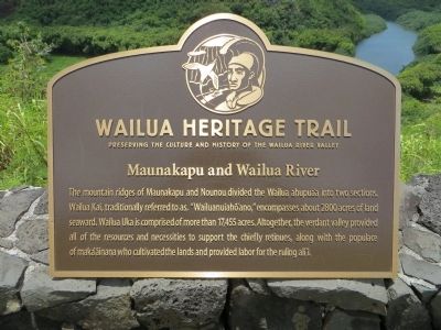 Maunakapu and Wailua River Marker image. Click for full size.