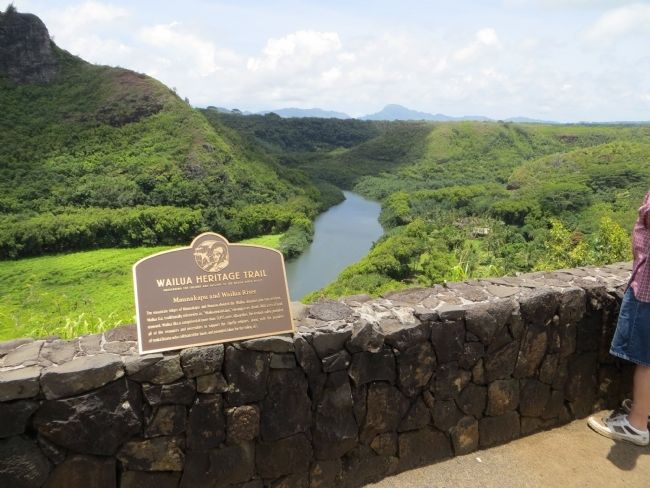 Maunakapu and Wailua River Marker image. Click for full size.
