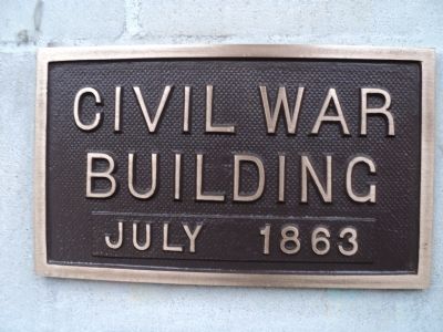 Civil War Building Marker image. Click for full size.