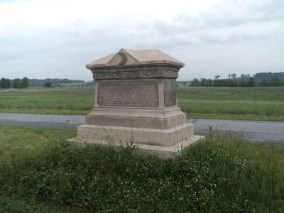 107th Ohio Infantry Marker (Rear View) image. Click for full size.