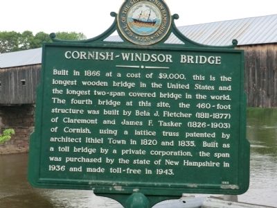 Cornish-Windsor Bridge Marker image. Click for full size.