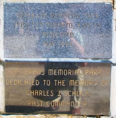 Veterans Memorial Park Marker. Click for full size. Veterans Memorial Park Marker image. Click for full size.