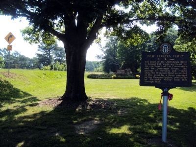 New Echota Ferry Marker. Click for full size. New Echota Ferry Marker image. Click for full size.