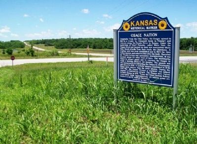Osage Nation Marker. Click for full size. Osage Nation Marker image. Click for full size.