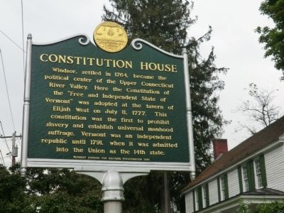 Constitution House Marker image. Click for full size.