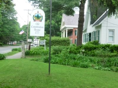 Sign on front lawn of Constitution House. Click for full size. Sign on front lawn of Constitution House image. Click for full size.