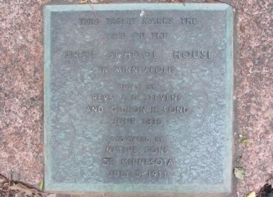 First School House Marker. Click for full size. First School House Marker image. Click for full size.