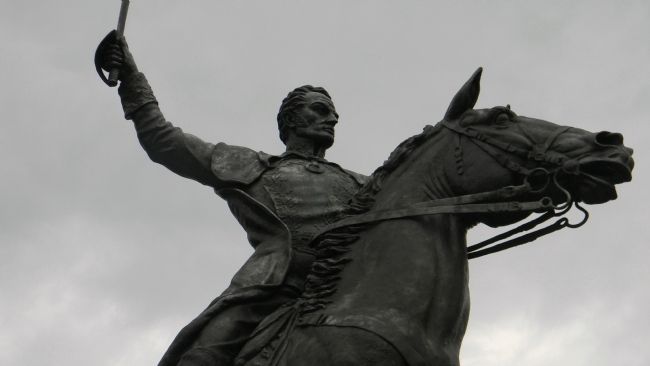 Simón Bolívar by Felix de Weldon. Click for full size. Simón Bolívar by Felix de Weldon image. Click for full size.