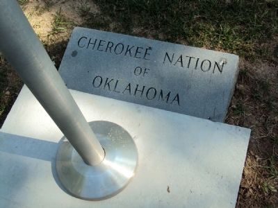 Cherokee Indian Memorial Marker. Click for full size. Cherokee Indian Memorial Marker image. Click for full size.