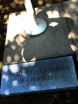 Cherokee Indian Memorial Marker. Click for full size. Cherokee Indian Memorial Marker image. Click for full size.