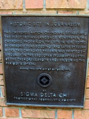Historic Site in Journalism Marker. Click for full size. Historic Site in Journalism Marker image. Click for full size.