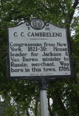 C. C. Cambreleng Marker image. Click for full size.