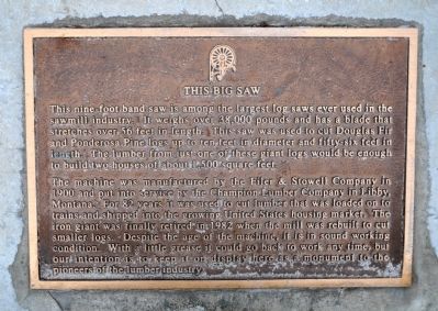 This Big Saw Marker image. Click for full size.