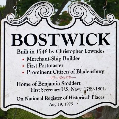 Bostwick Marker. Click for full size. Bostwick Marker image. Click for full size.