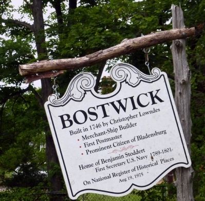 Bostwick Marker. Click for full size. Bostwick Marker image. Click for full size.
