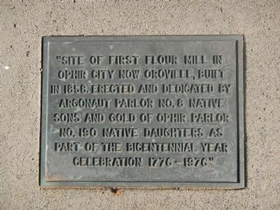 Site of the First Flour Mill Marker image. Click for full size.