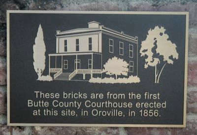 Butte County Courthouse Bricks Marker. Click for full size. Butte County Courthouse Bricks Marker image. Click for full size.
