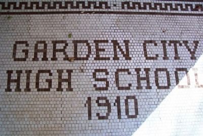 Sabine Hall (Garden City High School) Entrance Tiles image. Click for full size.