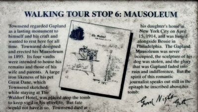Mausoleum Marker image. Click for full size.