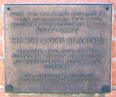 Replica of the Statue of Liberty Marker image. Click for full size.