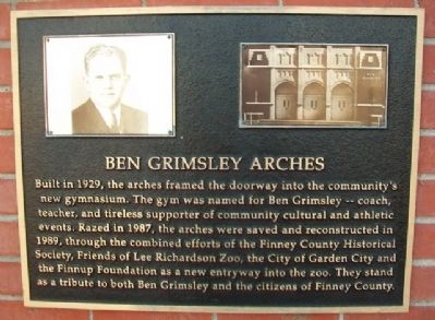 Ben Grimsley Arches Marker image. Click for full size.