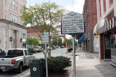 Daniel G. Fowle Marker along West Main Street, looking south image. Click for full size.