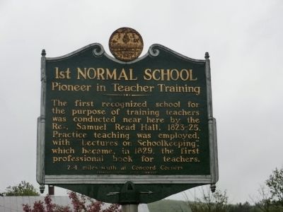 1st Normal School Marker image. Click for full size.