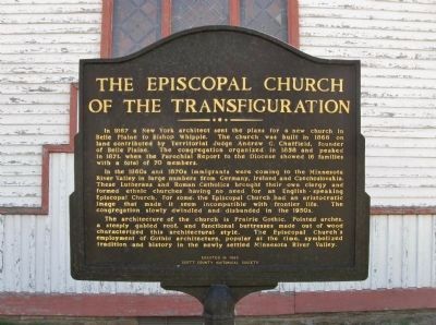 The Episcopal Church of the Transfiguration Marker. Click for full size. The Episcopal Church of the Transfiguration Marker image. Click for full size.