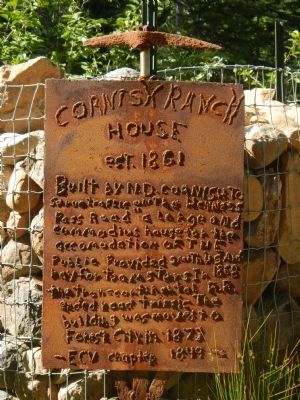 Cornish Ranch House Marker image. Click for full size.