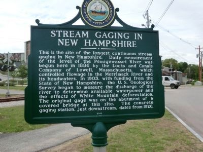 Stream Gaging in New Hampshire Marker image. Click for full size.