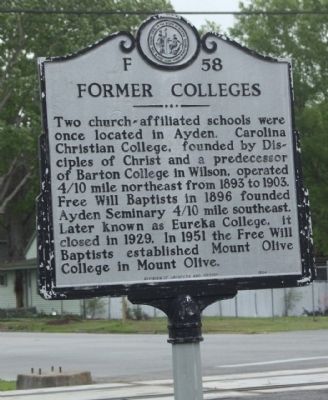 Former Colleges Marker image. Click for full size.